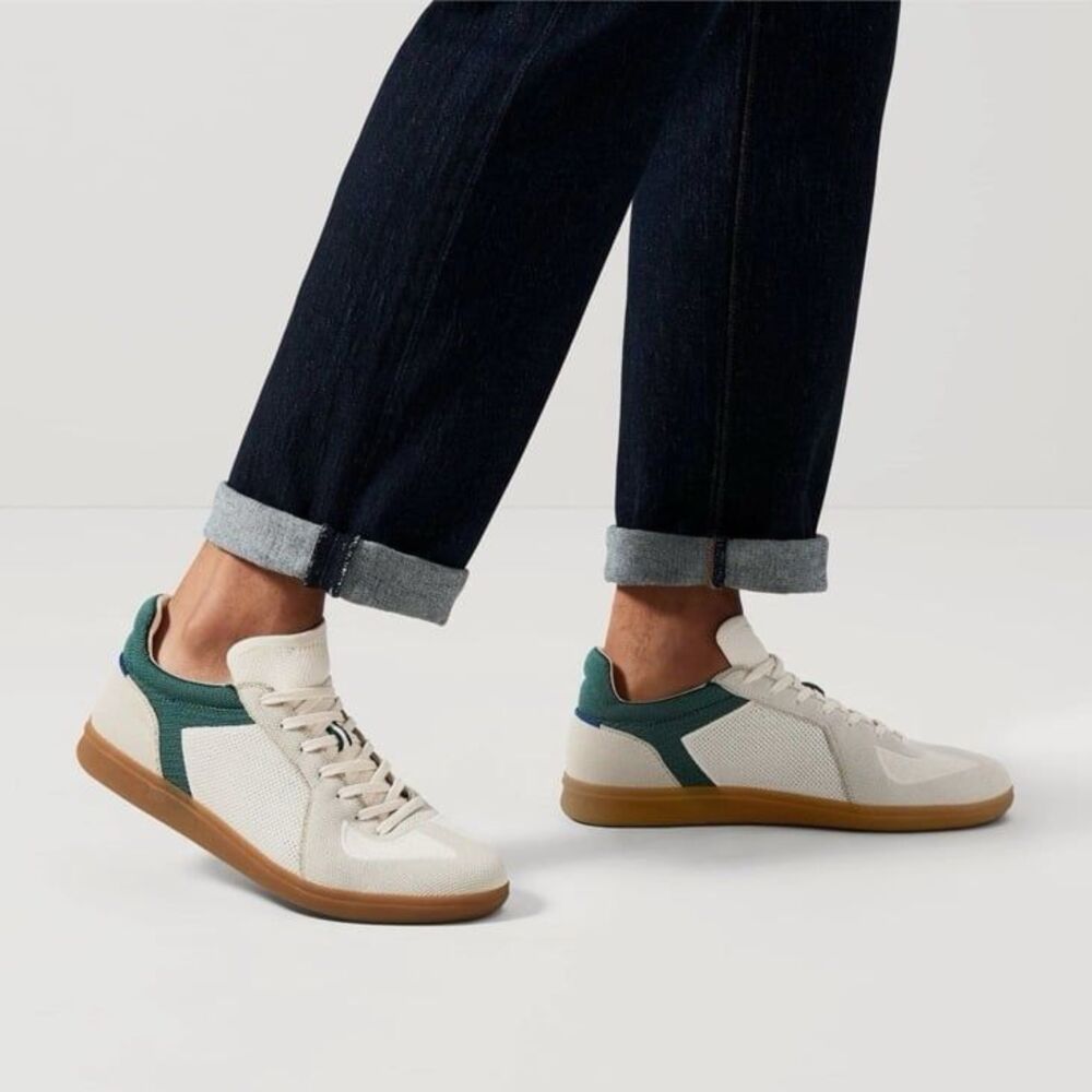 Rothy’s RS01 Sneaker Men’s Size 9 Green Knit Lace Up Casual Shoes Gum Sole